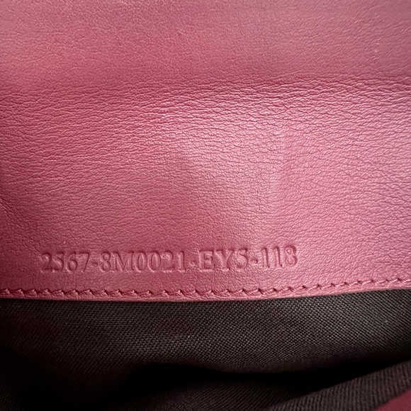 FENDI Zucchino Canvas Pink Leather Bifold Long Wallet great for Spring! - Picture 6 of 16